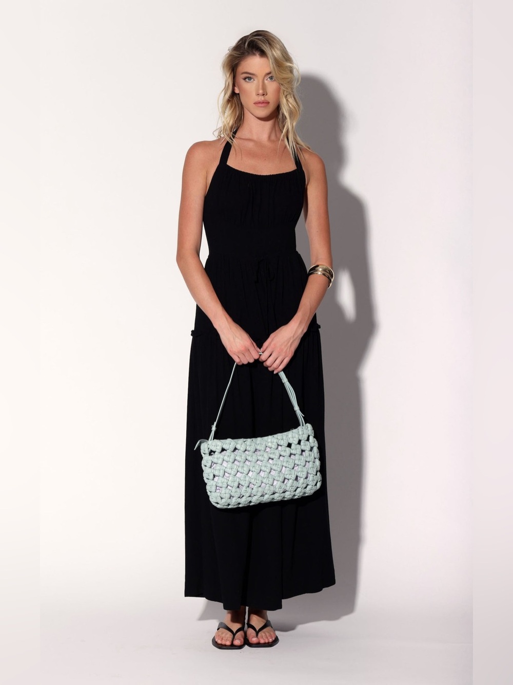 Walter Baker Ash Leather Convertible Clutch